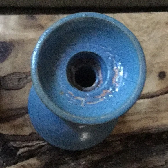 Vintage pottery candle holders primitive rustic farmhouse shabby chic cowgirl - Picture 2 of 9